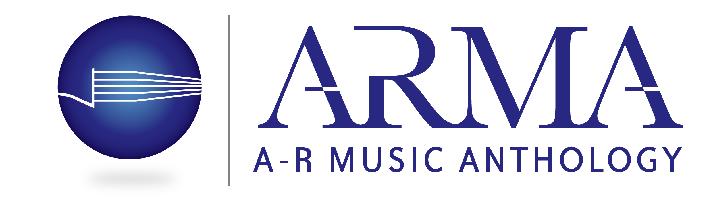 A logo for A-R Music Anthology or ARMA for short