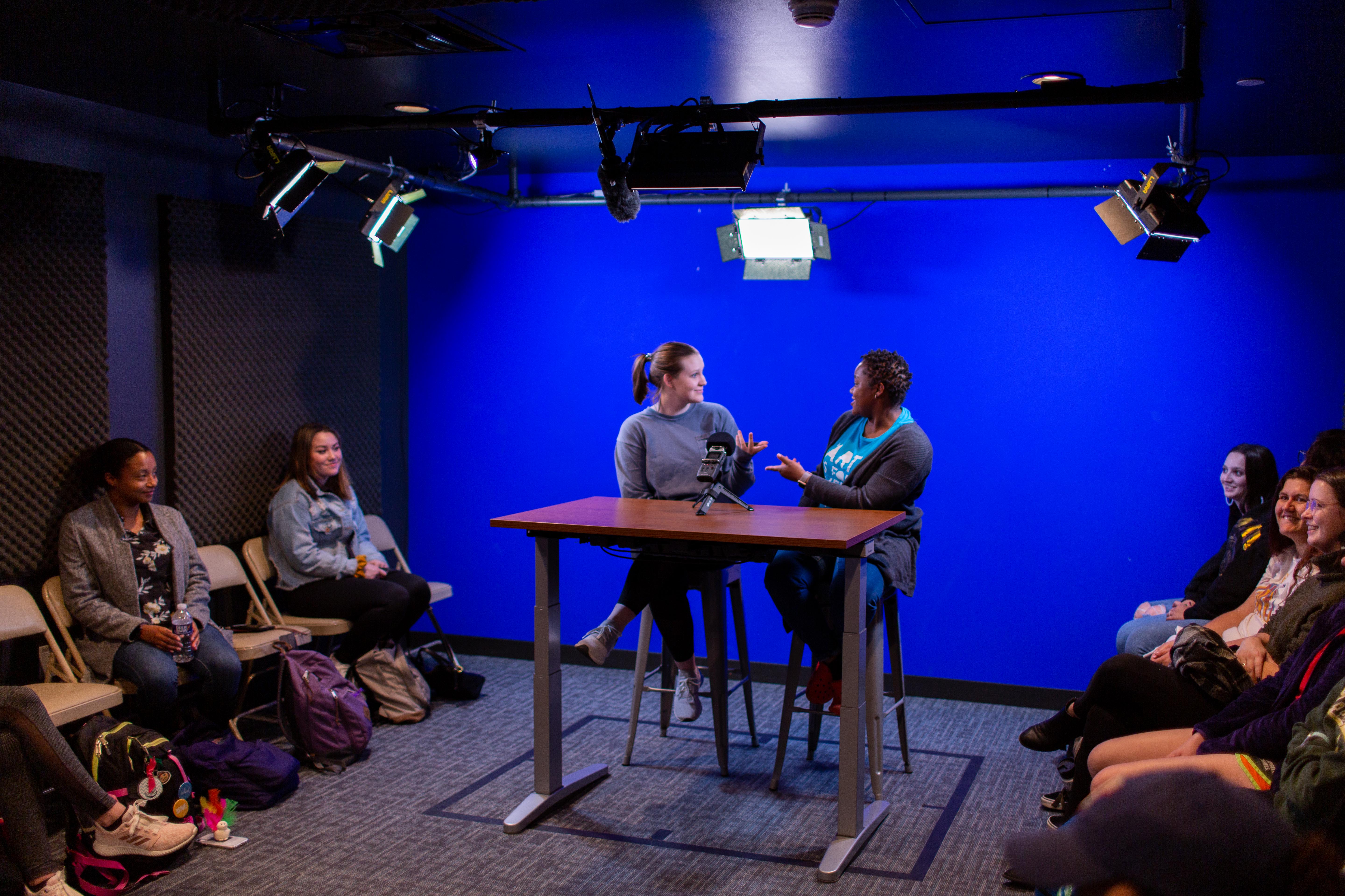 EZ Video Studio with students recording