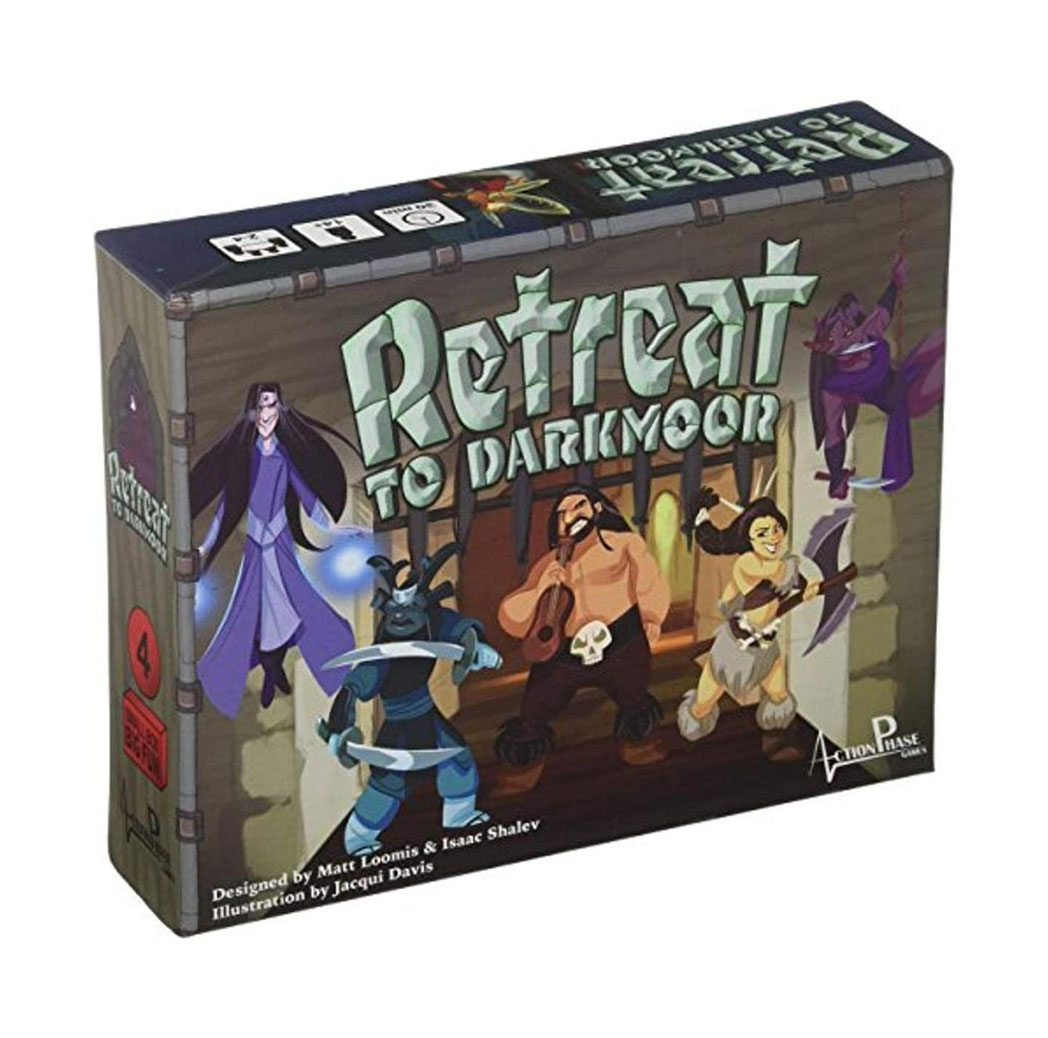 Card game box with illustration of a fantasy game party