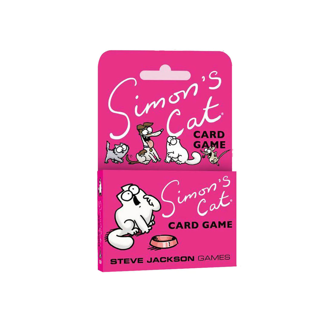 Card game box with several cat cartoons