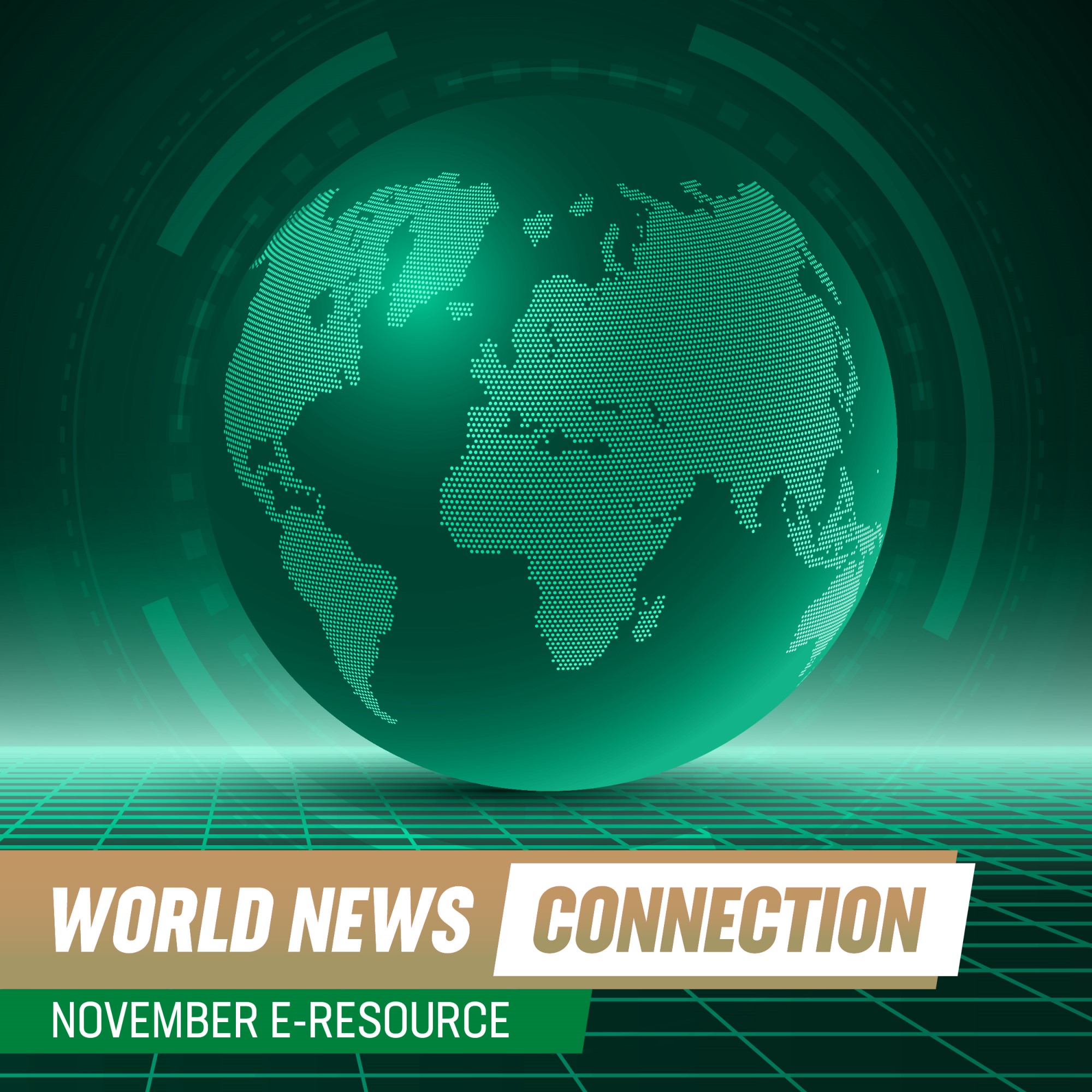Graphic for November's e-resource spotlight World News Connection Archive