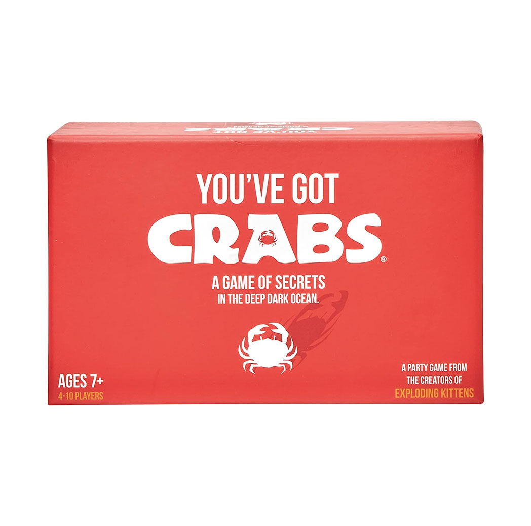 Card game box with small cartoon of a crab