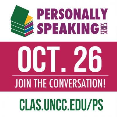 Personally Speaking promotional graphic for Oct. 26 talk