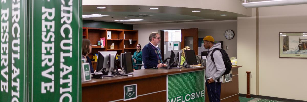 Photo of the Circulation Desk