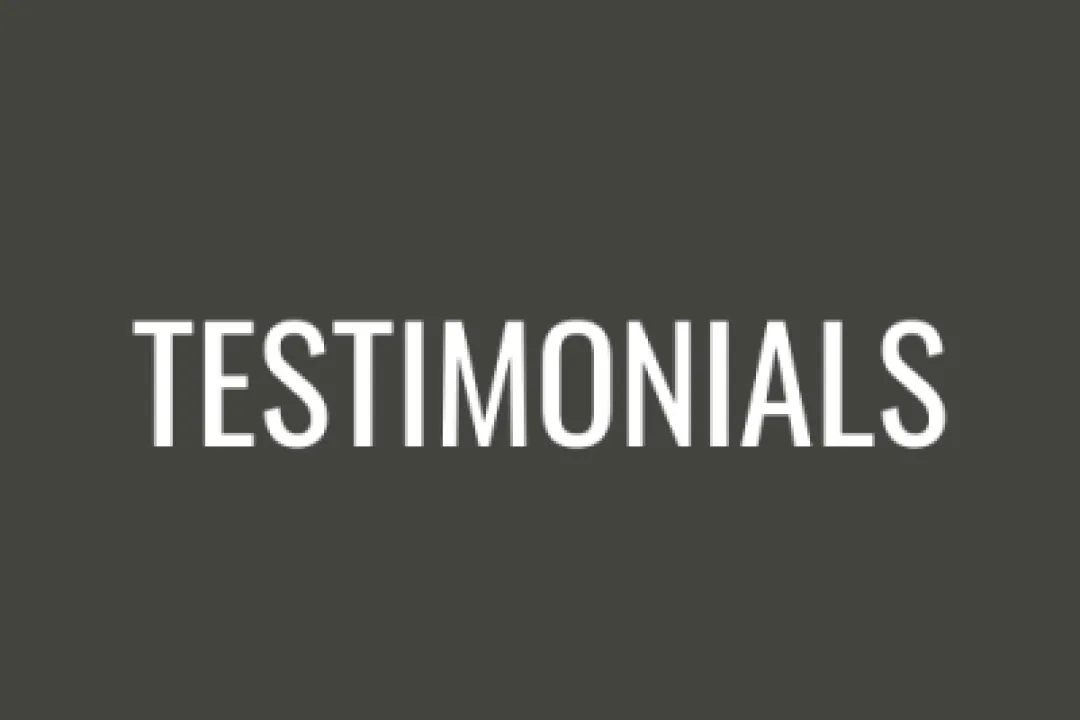 Testimonials text