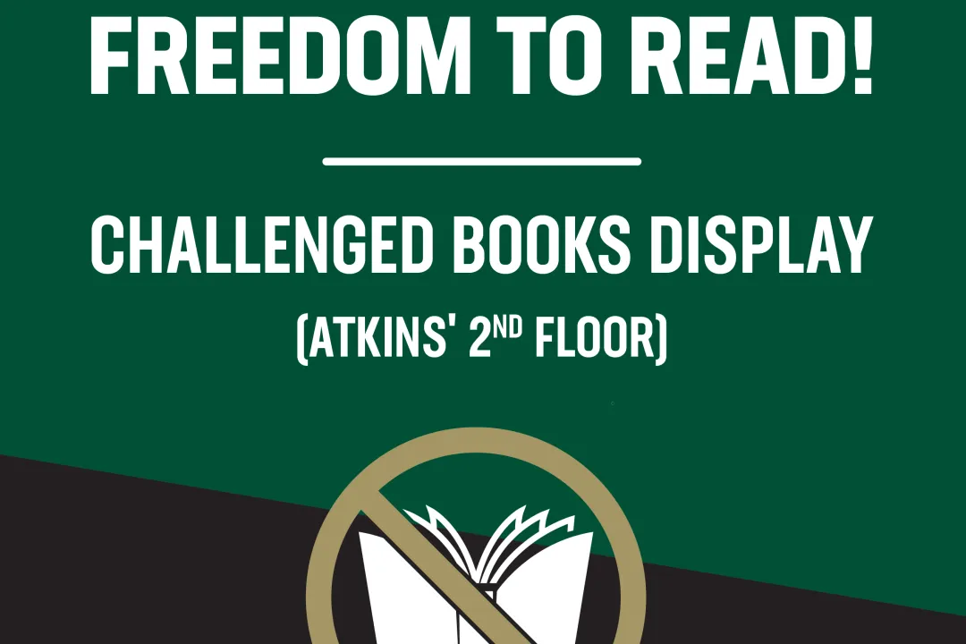 Celebrate you freedom to Read! Challenged Books Display on the 2nd floor