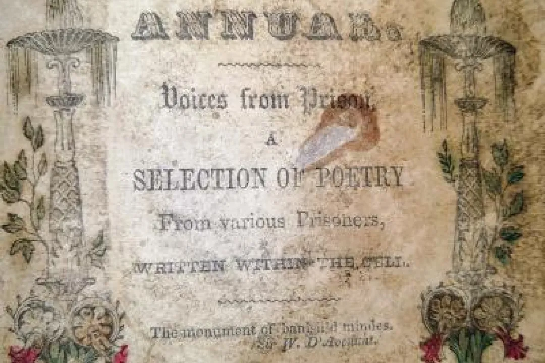 Cover of rare book of prison poetry