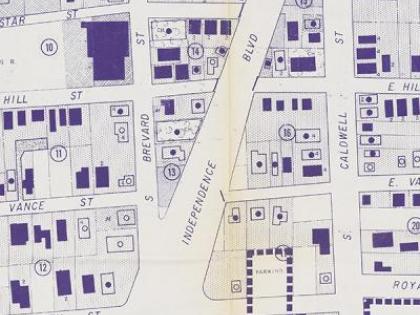Detail of map of the Brooklyn Section 5 Project Area, 1966 (revised 1970).